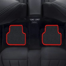 Toyota Yaris 2000 - 2005  Kırmızı Halı Siyah Kenar Petek Topuk