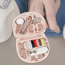 Çantalı Mini Çok Fonksiyonlu Iğne Iplik Düğme Dikiş Makas Seti