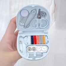 Çantalı Mini Çok Fonksiyonlu Iğne Iplik Düğme Dikiş Makas Seti