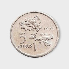 1975 Yılı Hatıra Fao 5 Kuruş