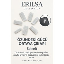 Sertifikalı Cüzdan Boy Ham Selenit Taşı Kütle - Arınma, Berraklık ve Günlük Enerji Temizliği
