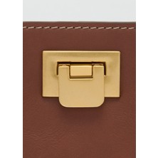 Mango Metalik Detaylı Mini Shopper Çanta
