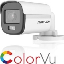 Hıkvısıon 2mp Bullet 3.6mm Color-Vu DS-2CE10DF0T-PF 20METRE Ahd Kamera