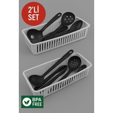 2'li Çekmece Içi Kaşıklık Sepet Organizer