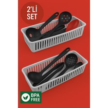 2'li Çekmece Içi Kaşıklık Sepet Organizer