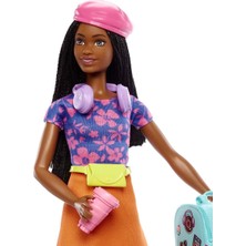 HGX55 Barbie Brooklyn Seyahatte Bebeği ve Aksesuarları