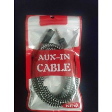 Teknoyusra Özel Seri 1m Hasır Aux Uzatma Kablosu