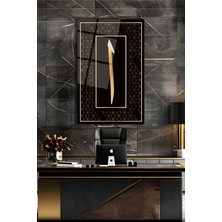 Shopping Haven Elif Dini Isami Dikey Cam Tablo, Modern Iş Ev Ofis Salon Dekoru , Hediyelik Duvar Dekoru