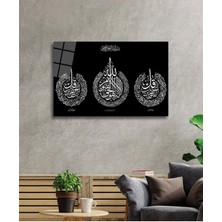 Shopping Haven Ayetel Kürsi,felak ve Nas Suresi Cam Tablo