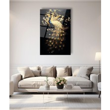 Shopping Haven Tavus Kuşu Cam Tablo