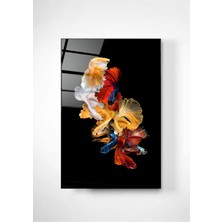 Shopping Haven Beta Balıkları Cam Tablo