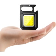 Mini Cob LED Anahtarlık Fener - Güçlü Aydınlatma, Mıknatıslı ve Taşınabilir Tasarım