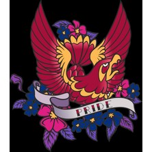 Papağan Pride Sticker 10X10 Cmrenkli Sticker