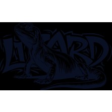 Lizard Kertenkele Sticker 10X10 Cmrenkli Sticker