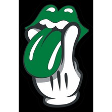 Dudaklar Sticker 10X10 Cmrenkli Sticker