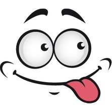 Yüz Ifadesi 10X10 cm Renkli Sticker