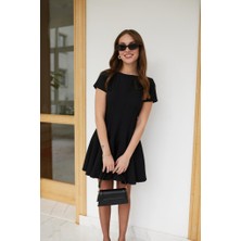 Ag Shoppings Kadın Kısa Kollu Kiloş Ithal Krep Elbise