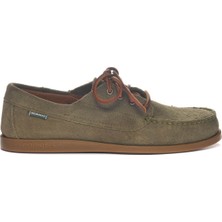 Sebago Deri Yeşil Erkek Ayakkabı 71113GO Düz Tabanlı Günlük Kullanım İçin Rahat Tasarım