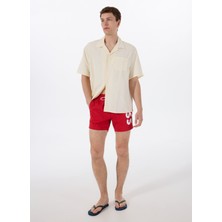 Boss Kırmızı Erkek Şort Mayo Octopus