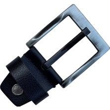 4.5 Cm. Yedek Kemer Tokası Vidalı Hakiki Deri Siyah