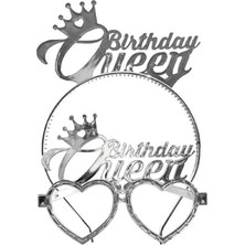 Birthday Queen Mika Taç Gözlük - Doğum Günü Konsepti - Parti Malzemeleri