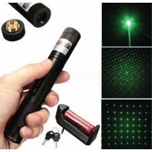 Green Laser Poınter Anahtar Emniyetli Yeşil Lazer Pointer 1000MW Yüksek Güçlü Lazer Işaretçisi 15 Km