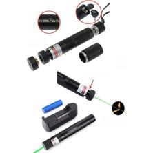 Green Laser Poınter Anahtar Emniyetli Yeşil Lazer Pointer 1000MW Yüksek Güçlü Lazer Işaretçisi 15 Km