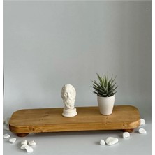 Natural Ahşap Ayaklı Sunumluk