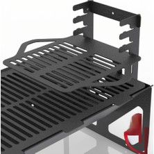 Kıvılcım Katlanır Mangal Ateş Çukuru 3mm. Çantalı Şiş Hediyeli Pratik Mangal