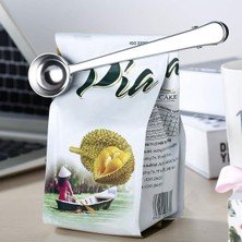 Klipsli Kahve Ölçü Kaşığı (Ss) Silver Çok Fonksiyonlu Paslanmaz Çelik Kaşık