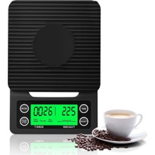 Vestron Profesyonel Dijital Zaman Ayarlı Kahve Mutfak Terazisi Tartı