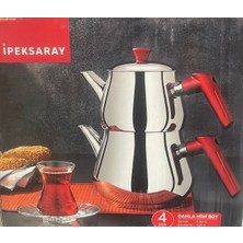 Ipeksaray Çelik Damla Mini Boy Çaydanlık