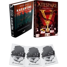 Ateşpare 2 Tutuklu Zihinler Zindanı Ciltli ve Karantina 2 Ciltli Beyza Alkoç 2li Set + Hediyeli
