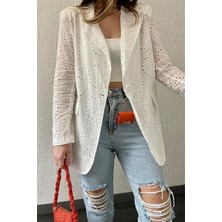 Güpürlü Blazer Yazlık Ceket