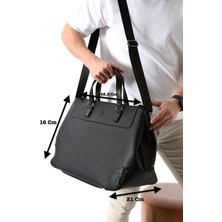Westpolo Vegan Deri Unisex Seyahat Çantası - Siyah