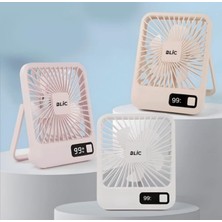 Rose Teknoloji Digital Göstergeli Katlanabilir Taşınabilir 3200rpm 5 Kademeli Masaüstü Soğutucu Fan