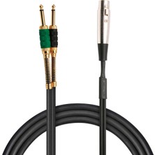 Powermaster LD369A Canon Erkek 6.3 Mono Erkek 1.5 Metre Jack Kablo Stüdyo Tipi Ses Sistemi Amfi Mixer Kablosu