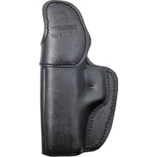 Aresoutdoors Sarsılmaz Sar9 Mete Için Deri Kemer Içi Çıtçıtlı Silah Kılıfı Siyah