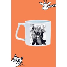 Takashi Komuro Karakter Anime Highschool Of The Dead Tasarım  Baskılı Beyaz Lüks Sap Kupa Bardak