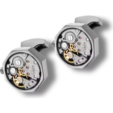 Omark Cotton Mat Çelik Saat Kol Düğmesi