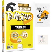 Karma Kitaplar Günay Yayıncılık 6.Sınıf Bumerang Türkçe Haftalık Deneme+Zihin Deneme+Krm-1507