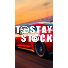 Tostay Stock 20X9 Jdm Yazı Araba-Motosiklet Cam Etiket Sticker Beyaz Renk