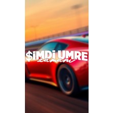 STS Oto Aksesuar Şimdi Umre Zamanı 20X4 Jdm Yazı Araba-Motosiklet Cam Etiket Sticker Beyaz Renk