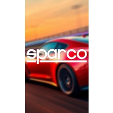 Sparco 20X5 Jdm Yazı Araba-Motosiklet Cam Etiket Sticker Beyaz Renk