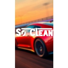 So Clean 20X4,5 Jdm Yazı Araba-Motosiklet Cam Etiket Sticker Beyaz Renk