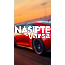 Nasipte Varsa 20X7,5 Jdm Yazı Araba-Motosiklet Cam Etiket Sticker Beyaz Renk