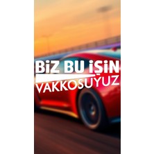 Biz Bu Işin Vakkosuyuz 20X8 Jdm Yazı Araba-Motosiklet Cam Etiket Sticker Beyaz Renk