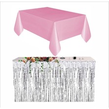 Pembe Masa Örtüsü, Gümüş Masa Eteği