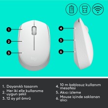 Logitech M171 Kablosuz Mouse-Beyaz 910-006867