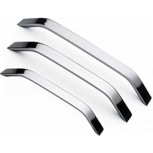 Eko Şahin Alüminyum Metal Lüks Modern Mobilya Çekmece Mutfak Dolabı Kulpu Krom 192mm